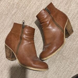 Brown Leather Ankle Boots